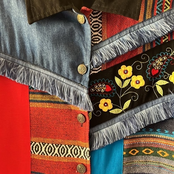 Indigo Moon vintage patch, long sleeved jacket. Size Medium. - Picture 3 of 12